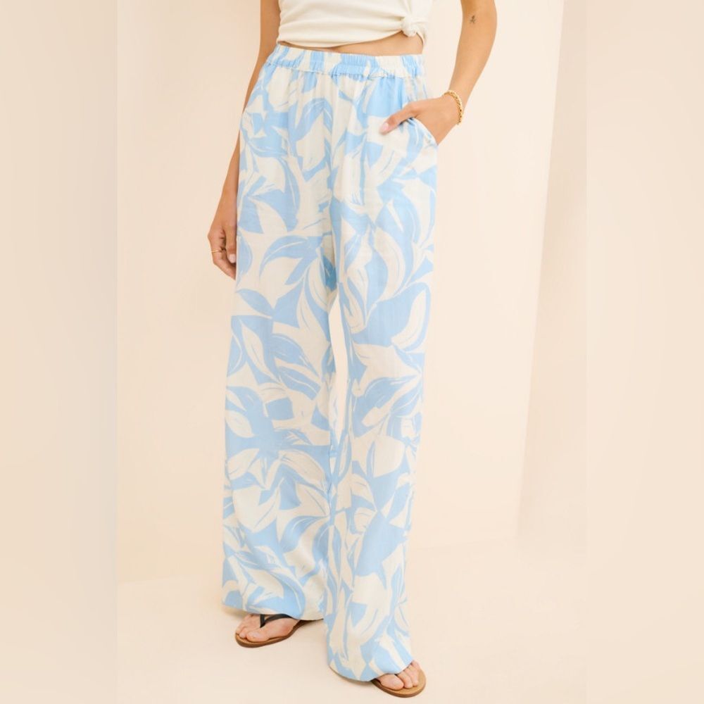 Anthropologie Little Lies Linen Blend Isla pants Size Small EUC